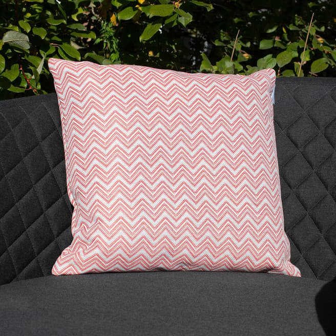 Maze Set of 2 Polines Red Fabric Scatter Cushion
