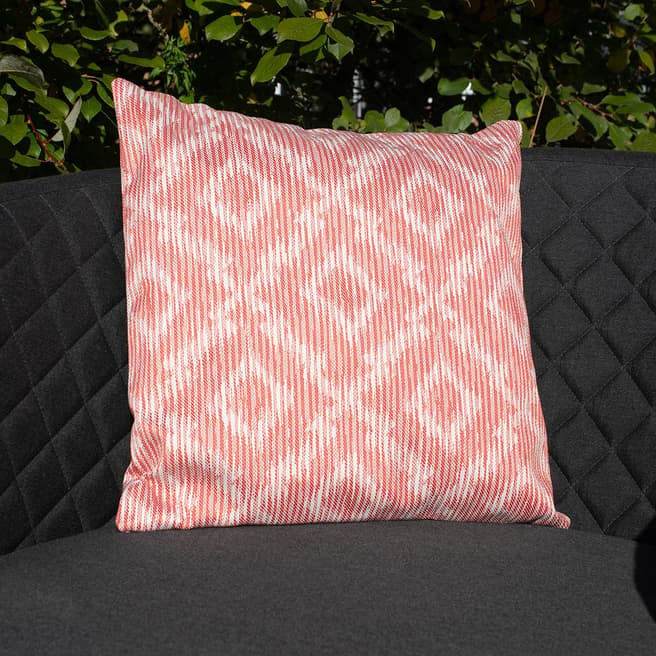 Maze Set of 2 Santorini Red Fabric Scatter Cushion