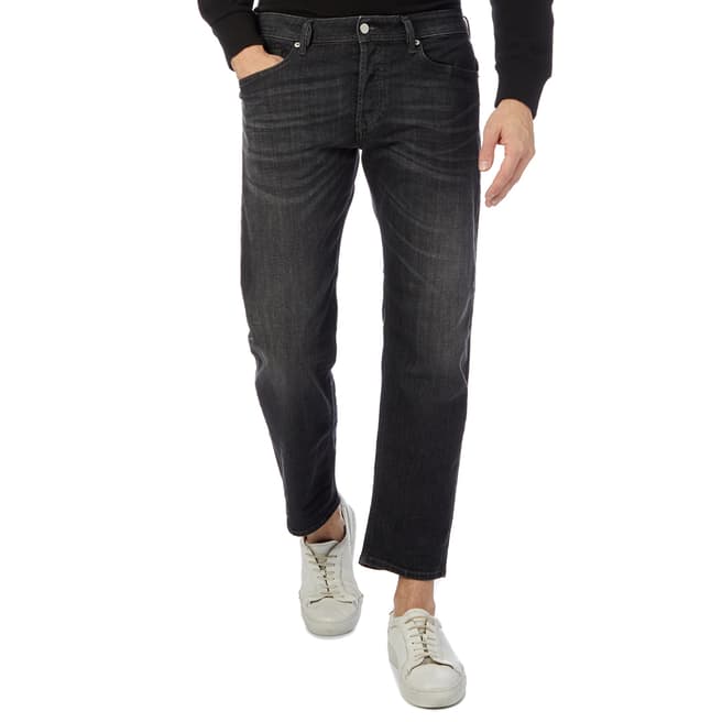 Diesel Washed Black Waykee Straight Stretch Jeans
