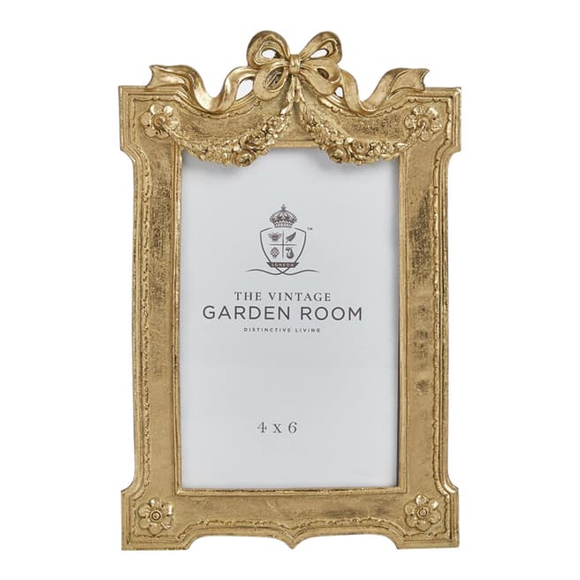 The Vintage Garden Room Gold Ribbon Photograph Frame 4x6