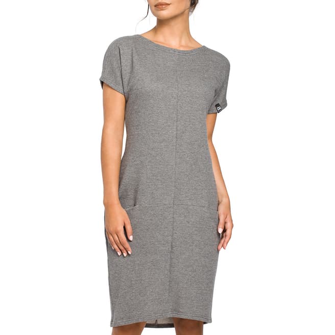 Bewear Grey Knee Length Dress