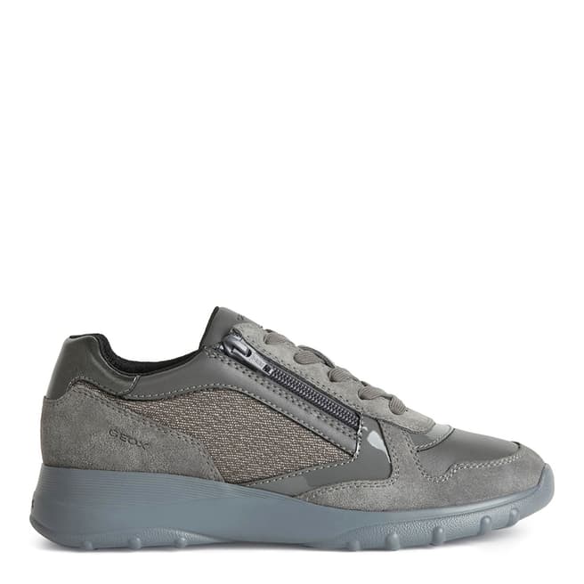 Geox Grey Glitter Alleniee Sneakers