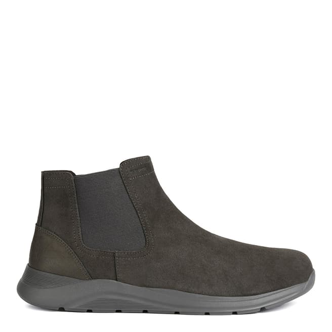 Geox Brown Suede Slip on Chelsea Boots