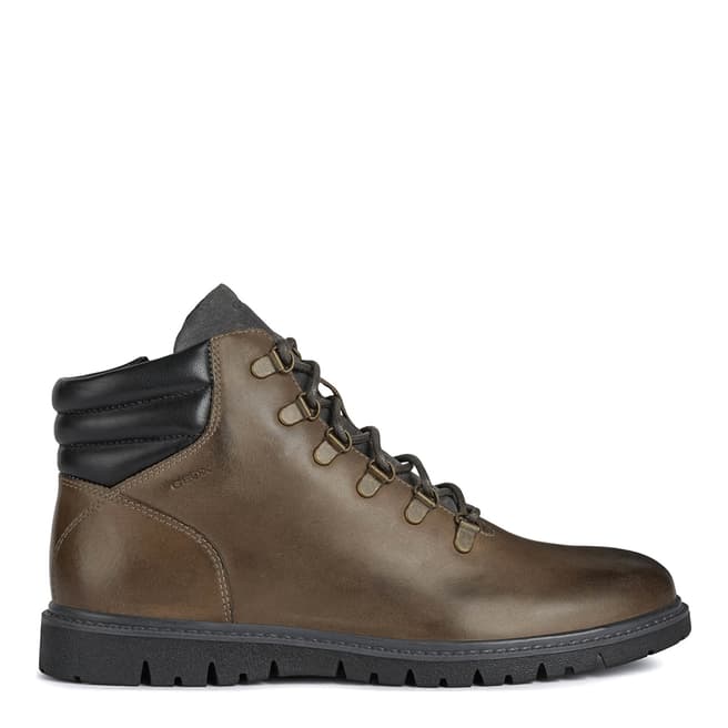 Geox Brown Leather Hiker Boots