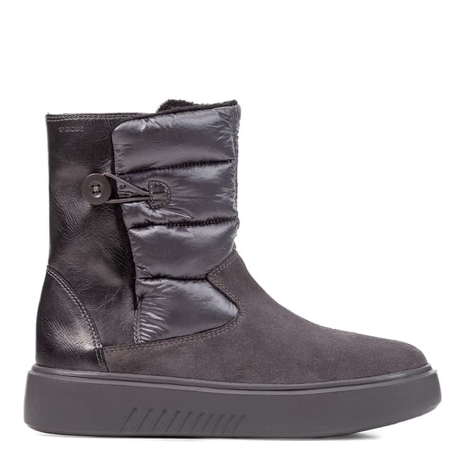 Geox Grey Suede Faux Fur Lined Ankle Boots