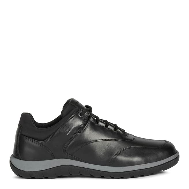 Geox Black Leather Antelao Sneakers