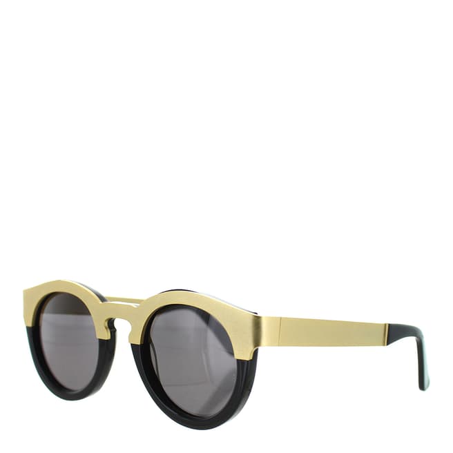 Sunday Somewhere Women's Yellow Gold/Black Sunglasses 46mm