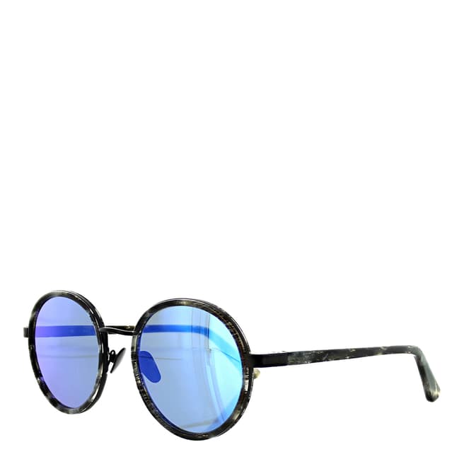 Sunday Somewhere Unisex Black Glitter/Purple/Blue Sunglasses 50mm