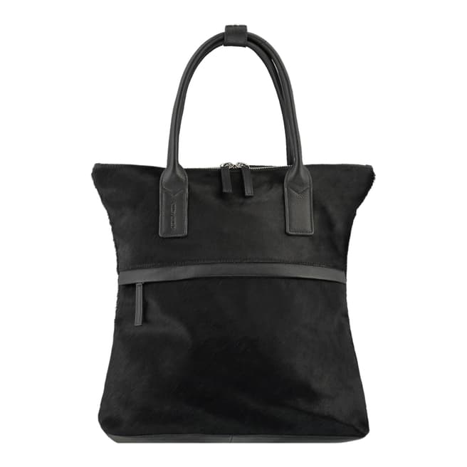 Brix and Bailey Black Leather Backpack