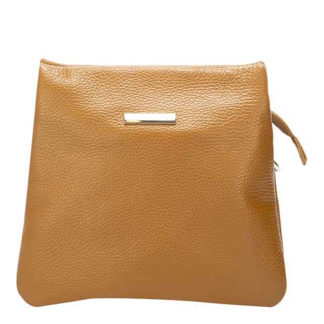 Lisa Minardi Tan Leather Crossbody Bag