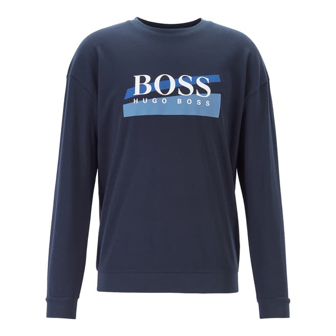BOSS Dark Blue Loungewear Tops