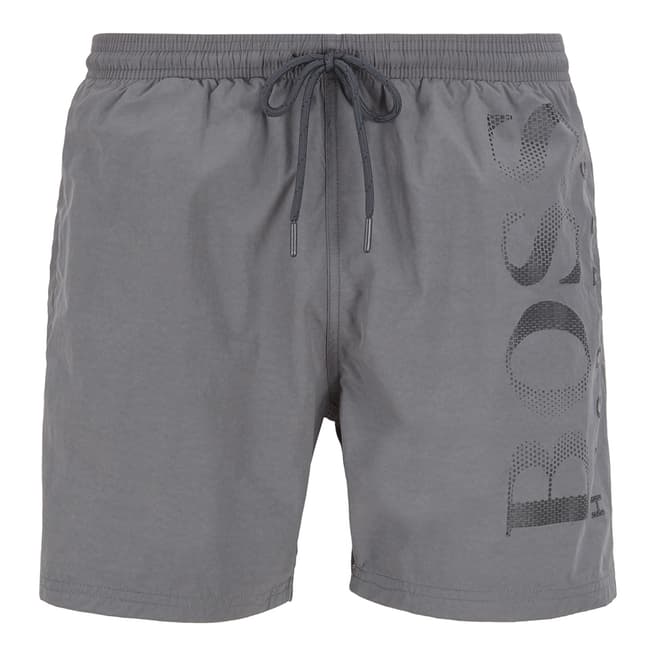 BOSS Dark Grey Swim Shorts