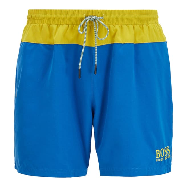 BOSS Open Blue Swim Shorts