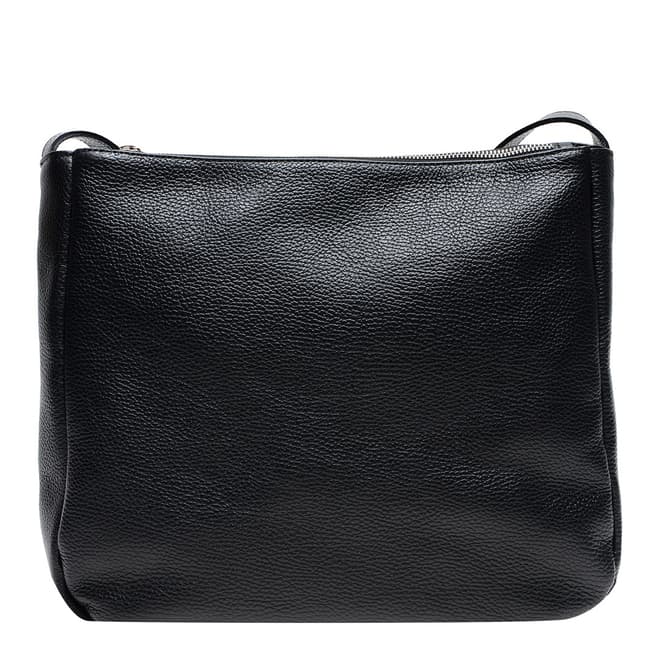 Renata Corsi Black Leather Crossbody Bag
