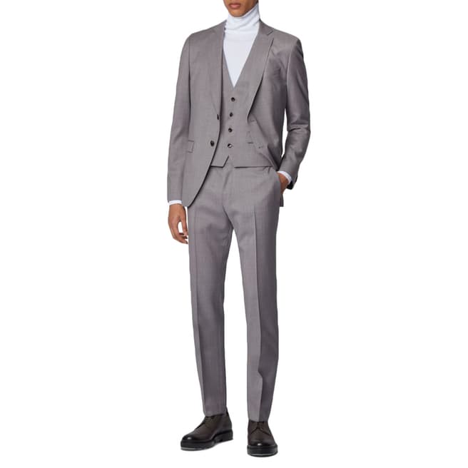 BOSS Grey Reymond/Wenten 3 Piece Wool Suit