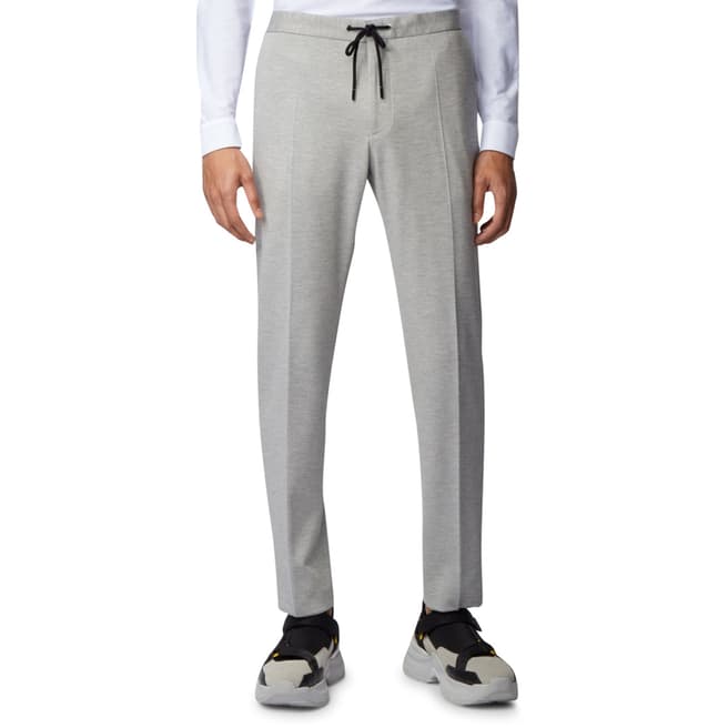 BOSS Light Grey Banks Stretch Trousers