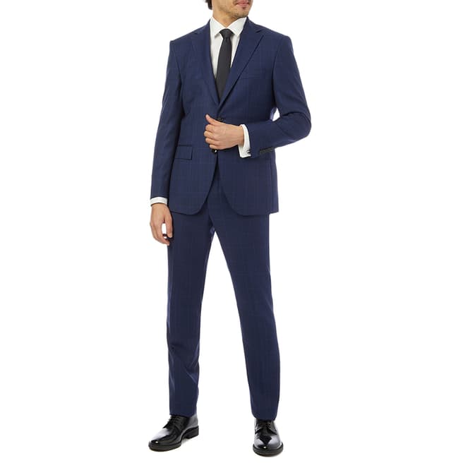 BOSS Blue Check T-Jarrod/Lone Wool Suit