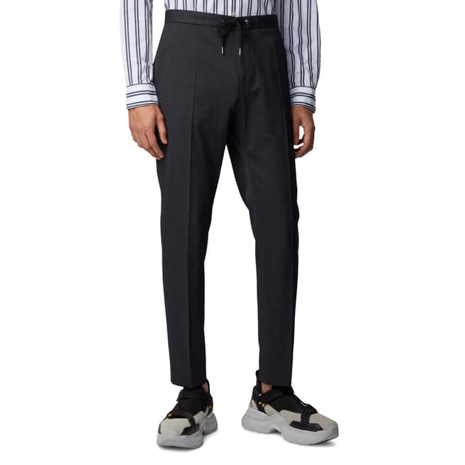 BOSS Charcoal Banks Stretch Trousers