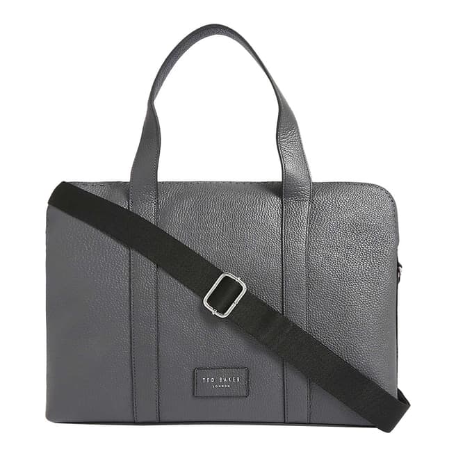 Ted Baker Grey Infern Leather Document Bag