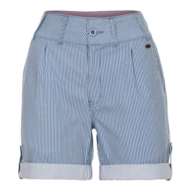 Trespass Hazy Denim Stripe Cotton Shorts