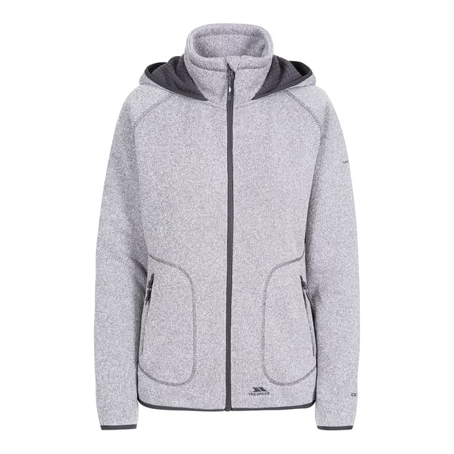 Trespass Grey Splendor Hooded Fleece Jacket