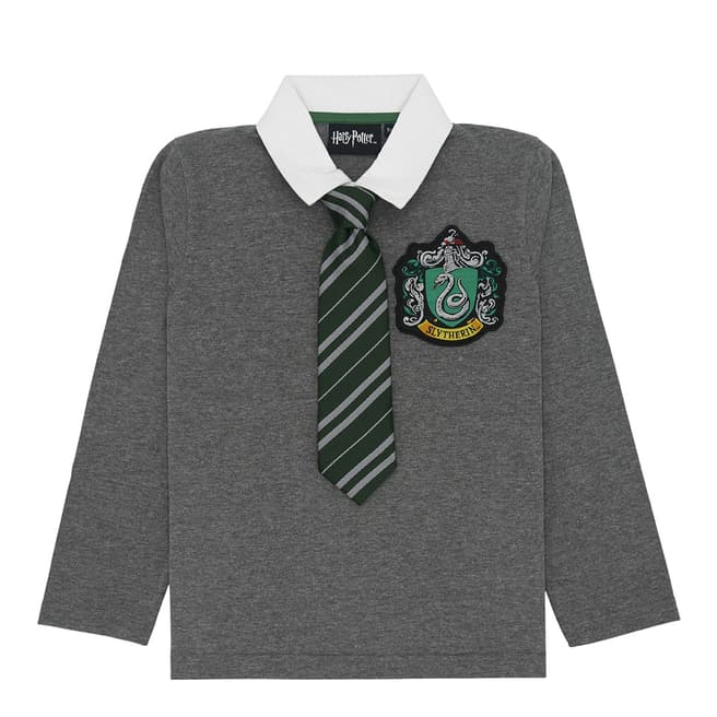 Harry Potter Kid's Grey Slytherin Uniform With Tie