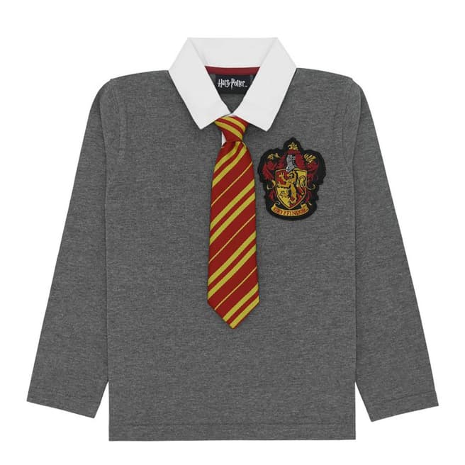 Harry Potter Kid's Grey Gryffindor Uniform With Tie