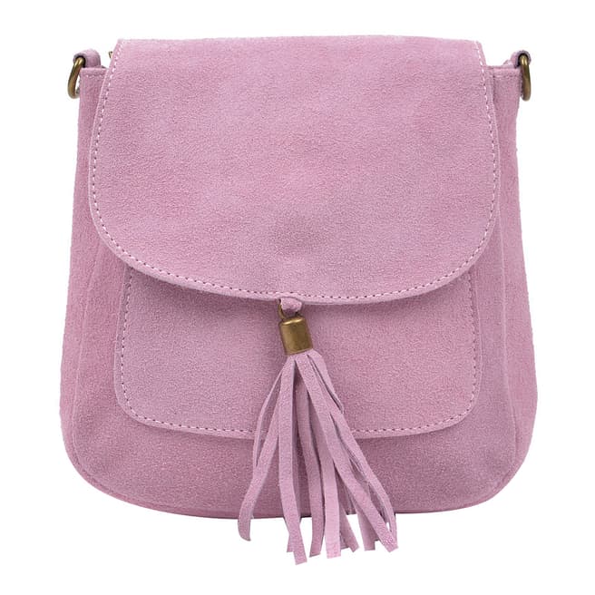 Anna Luchini Pink Leather Crossbody Bag
