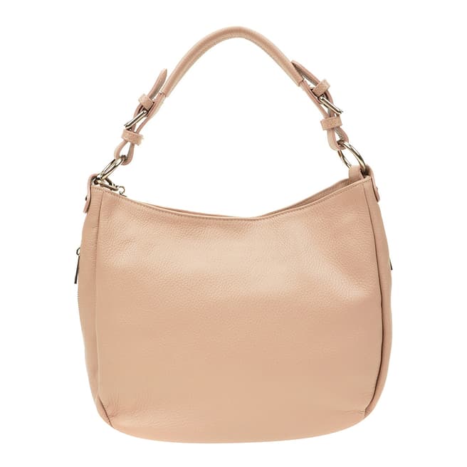 Anna Luchini Pink Leather Shoulder Bag