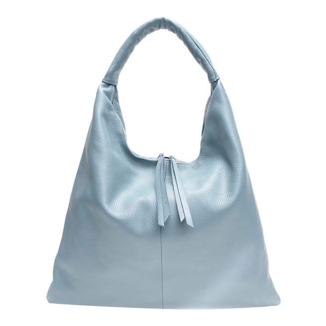 Mangotti Blue Leather Shoulder Bag 