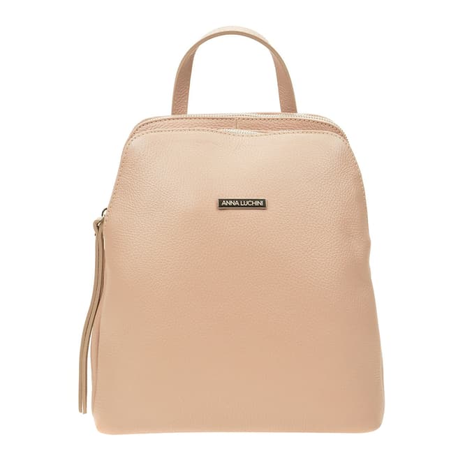 Anna Luchini Pink Leather Backpack