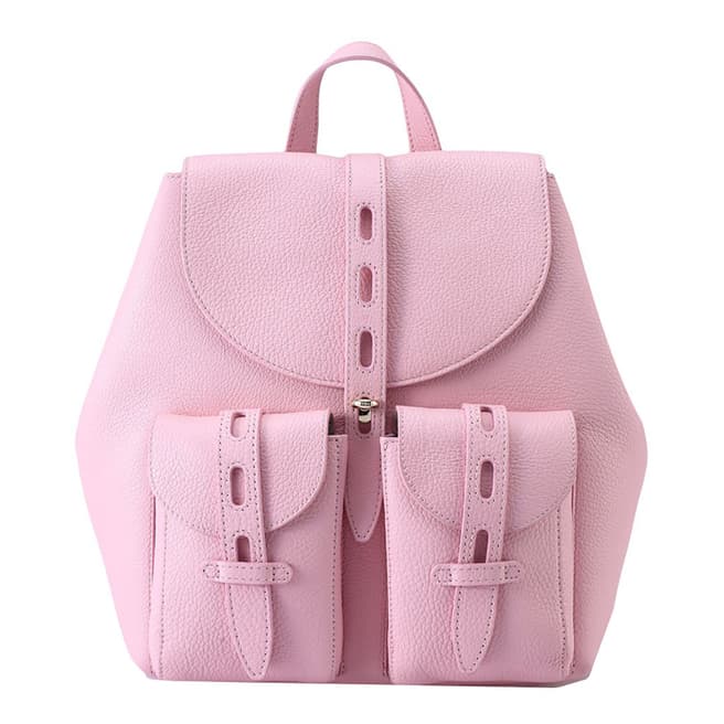 Furla Light Pink Net Small Backpack