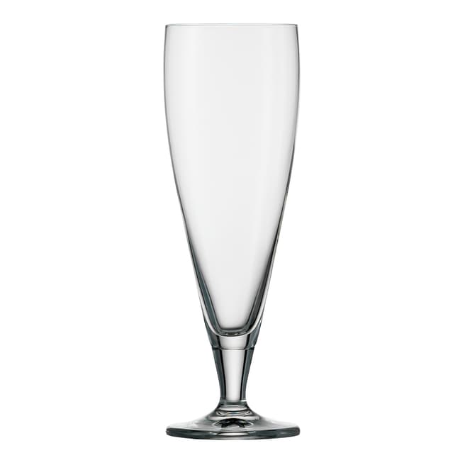 Stolzle Set of 6 Classic Crystal Footed Beer Glasses, 430ml