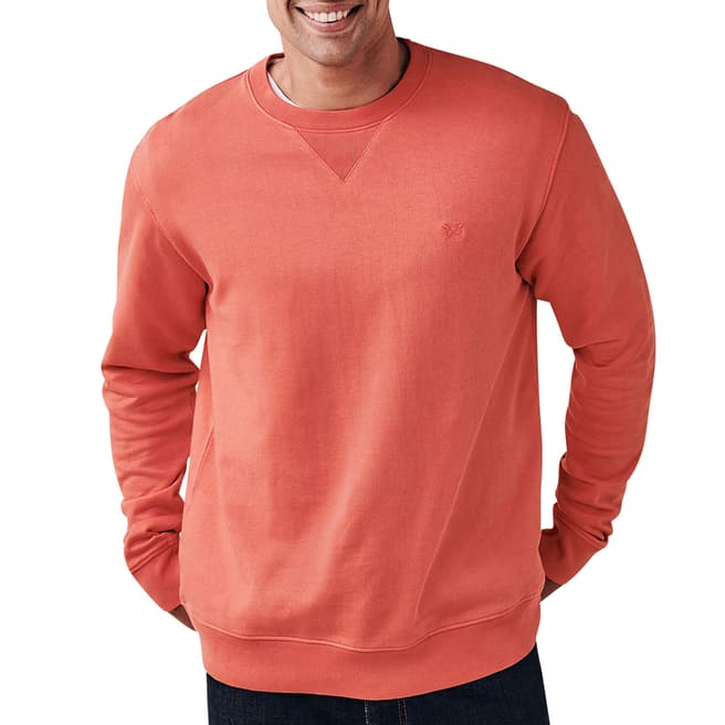 Crew Clothing Orange Cotton Crew Sweatshirt