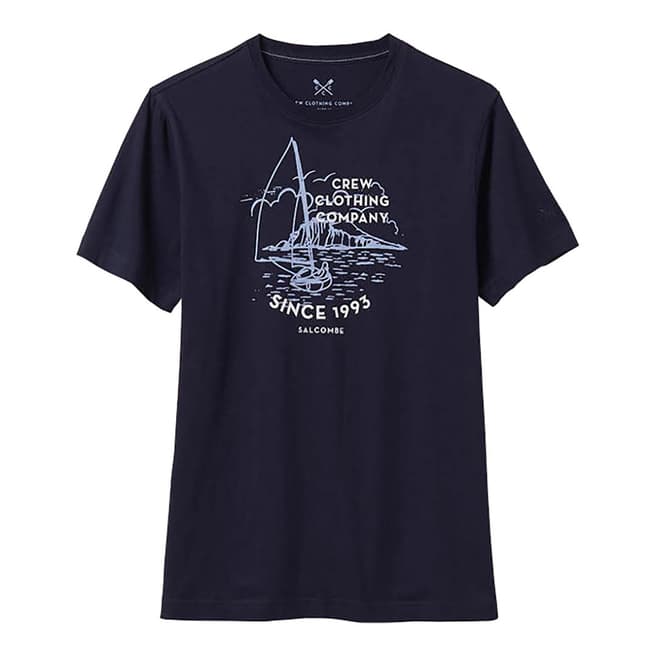 Crew Clothing Navy Spoden T-Shirt