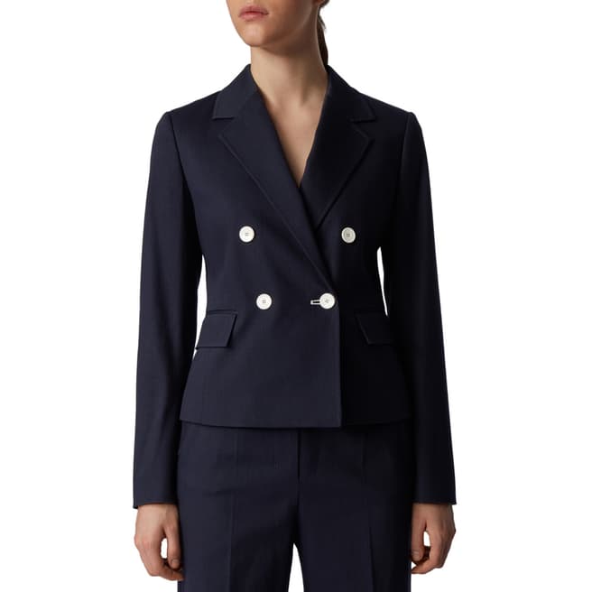 BOSS Navy Jalama Stretch Suit Jacket