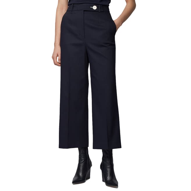 BOSS Navy Tapima Stretch Suit Trousers