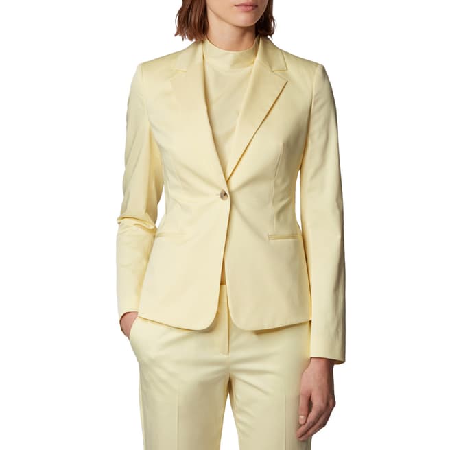 BOSS Yellow Jaya Stretch Suit Jacket