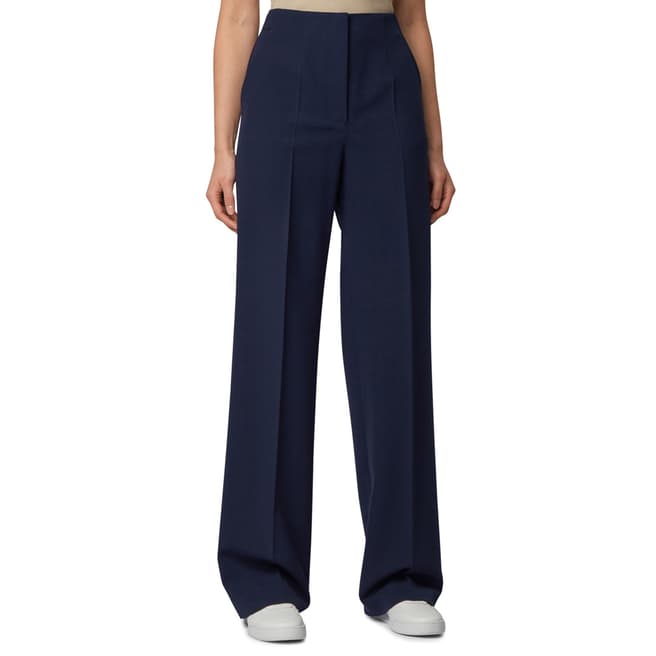 BOSS Navy Tarius Stretch Suit Trousers