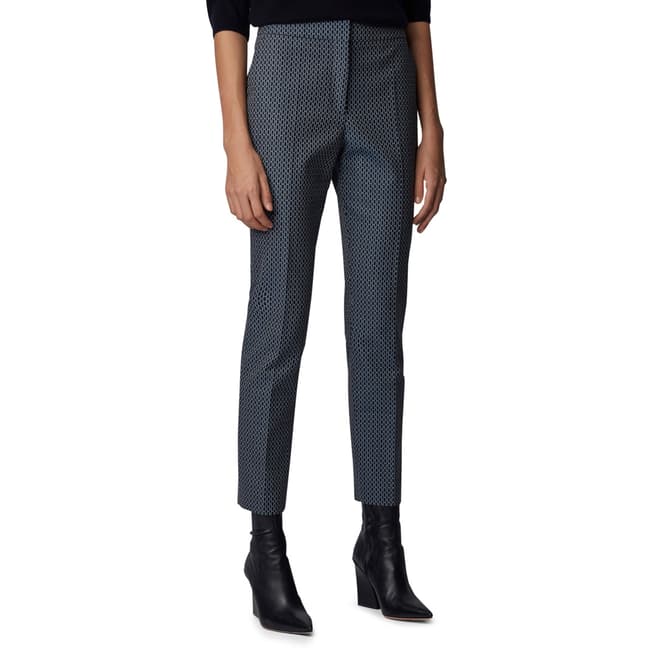 BOSS Charcoal Tacnes Stretch Suit Trousers