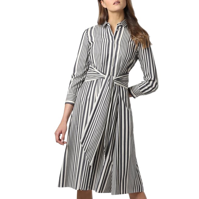 BOSS Grey Stripe Debrana Dress