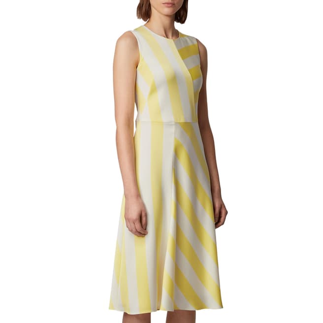 BOSS Yellow Stripe Dalta Dress