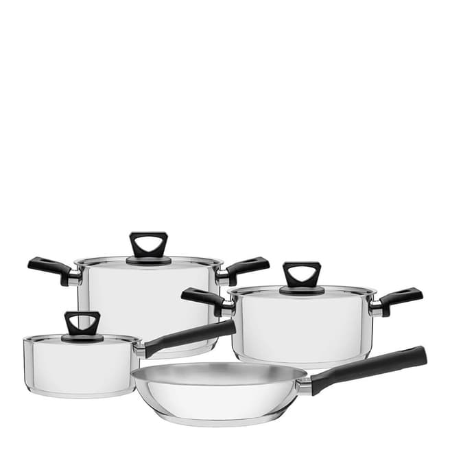 Tramontina 4 Pc. Cookware Set Stainless Steel set Tiple Base Nylon/Soft Touch handles