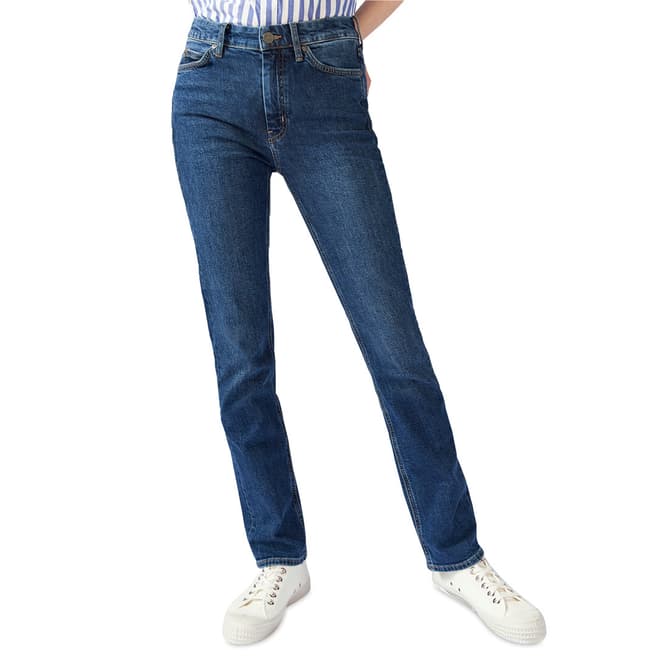 M.i.h Jeans Blue Daily High Straight Stretch Jeans