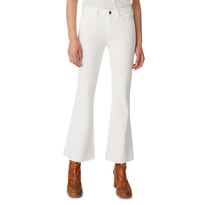 M.i.h Jeans White Lou Mid Flare Stretch Jeans
