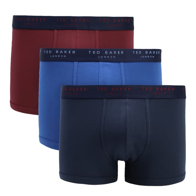 Ted Baker Navy/Red/Blue3 Pack Patterned Trunk