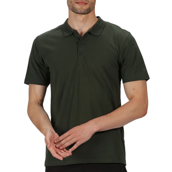 Regatta Green Cotton Polo Shirt