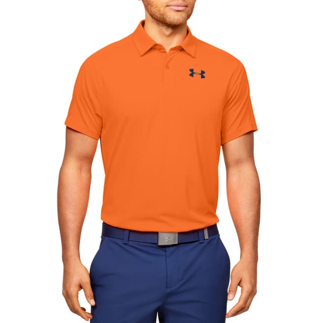 Under Armour Men's Orange Vanish Polo Shirt
