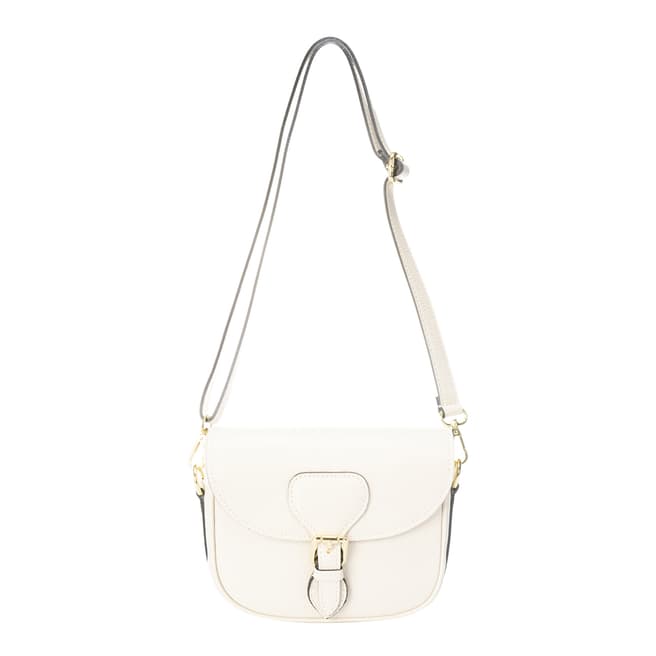 Lisa Minardi Beige Leather Top Handle Bag