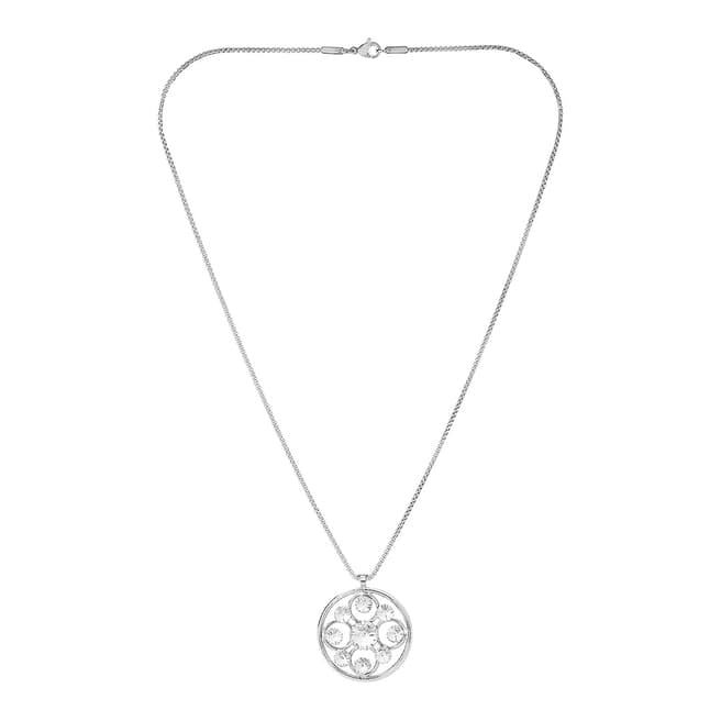 Exclusive Edition Silver Lily Crystal Necklace 